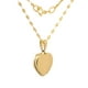 thumbnail image 3 of Cadena Con Dije De Corazón Relicario Liso Oro Sólido 10k, 3 of 6