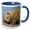 Blue/White, variant on 3drose, Usa, Alaska, Lake Clark Np, Grizzly Bear Cub - Us02 Bja0250 - Jaynes Gallery, 11oz Two-tone Green Mug