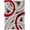 Red, variant on Well Woven San Francisco Oahu Blue Modern Geometric Arcs And Shapes 7'10" x 9'10" Shag 3D Textured Area Rug