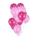 thumbnail image 1 of 50 piezas globo de látex de lunares de 12 pulgadas para la decoración de la fiesta de cumpleaños de la boda (rosa rojo y rosa), 1 of 6