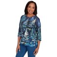 thumbnail image 3 of Alfred Dunner Womens Starry Night Holiday Tree Top, 3 of 4