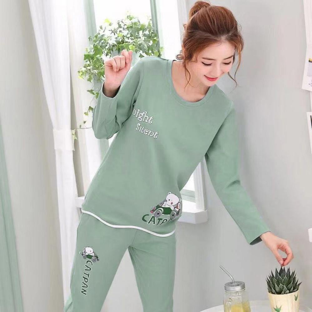 Produes - Autumn Pyjamas Set Women Sleepwear Carton Cute Pijama Pattern  Pajamas Set Thin Pijamas Sleepwear Nightwear - Walmart.com - Walmart.com