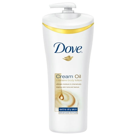 Clean Scented Body Lotion - Dove Cream Oil Intensive Extra Dry Body Lotion, 13.5 oz