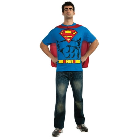 American Man Adult Costume - Superman Adult Halloween Costume L