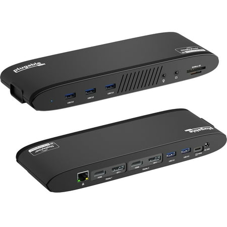 UPC: 0819927011958 | Plugable 13-in-1 USB C Docking Station Dual Monitor  100W Charging  Dual 4K Displays 2x HDMI or 2x DisplayPort  Compatible with Mac  Windows  Thunderbolt 3 / 4  USB-C (5x USB  Ethernet  SD Card Reader
