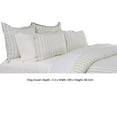 thumbnail image 5 of Tara King Size Linen Duvet Cover, Stripe Design and Mitered Corners, Ivory, 5 of 5