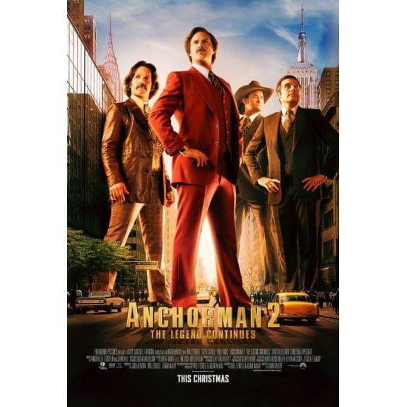 Anchorman Movie Poster 24Inx36In Poster 24x36 Art Poster 24x36 Multi-Color Square Adults Poster Time