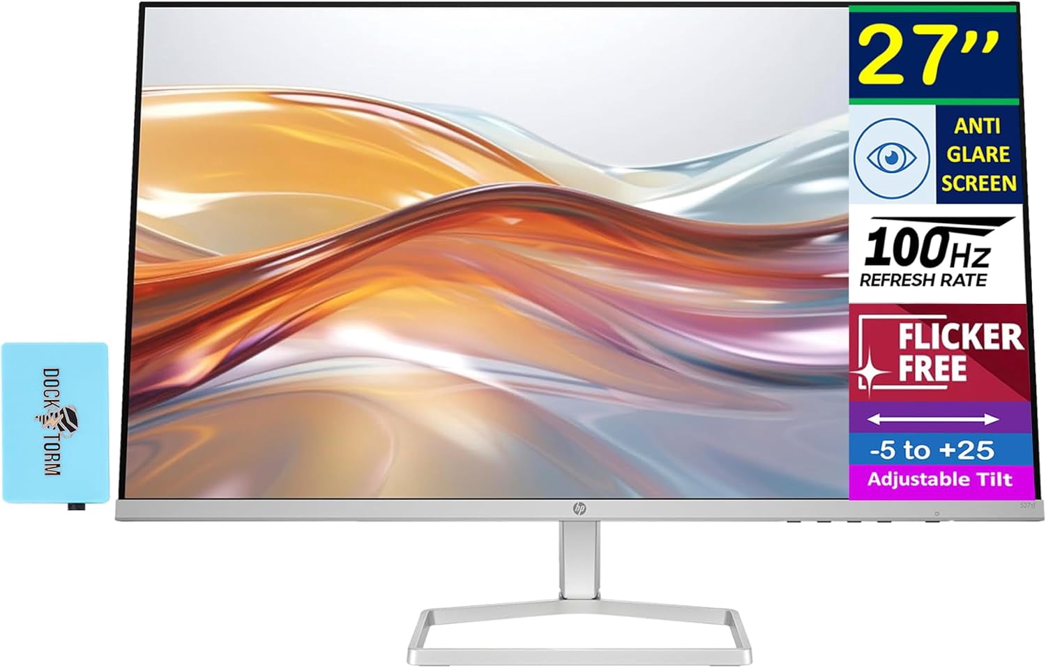 HP 27ER, 27 inch Ultra-Thin LED Backlit Monitor with Technicolor