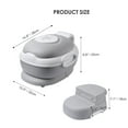 thumbnail image 2 of 3-in-1 Potty, Portable Toddler Potty Training Toilet with Trainer Ring and Step Stool for Travel Car Camping Indoor Outdoor, 2 of 8
