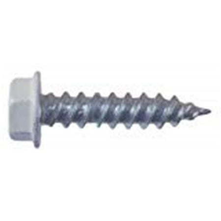 

1 in. No. 8 White Hex Washer Head Screws - Pack of 50