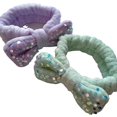 thumbnail image 1 of Precio de fábrica, lazo con diadema con purpurina, diadema para niñas, pulsera de diseño elástico para mujeres, elástico para el cabello elegante coreano, 1 Uds., 1 of 3