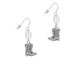 thumbnail image 2 of Delight Jewelry Silvertone Cowboy Boots Silvertone Leaf French Earrings, 2 of 5