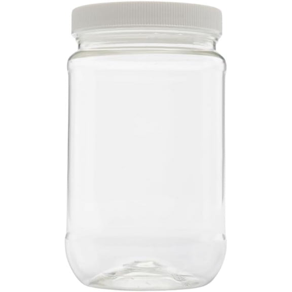 CLEARVIEW CONTAINERS Multi-Pack (16 Oz Round Jar White Lid 24 pack)
