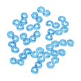 thumbnail image 1 of Set For Making Unique Items 500 Pieces/set Rainbow S Shaped Rubber Band DIY Jewelry Accessories With Elastic Buckle To Secure Jewelry, Blue, 1 of 8