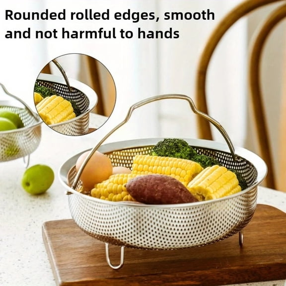 304 Stainless Steel Food Steamer Basket for Egg Meat Prssure Cooker Rice Steam Basket