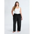 thumbnail image 2 of Joyspun Women's Velour Wide-Leg Sleep Pants, Size XS-3X, 2 of 6