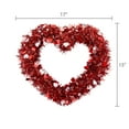 thumbnail image 5 of Tinsel Heart Wreath, Red and Pink, 15", Valentine's Day by Way To Celebrate, 5 of 5