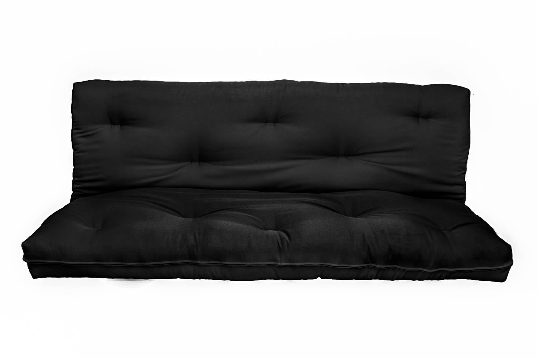 Milton Green Stars 8Inch Replacement Futon Pad, FullSizeColorBlack
