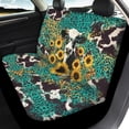 thumbnail image 3 of Pzuqiu Leopard Cow Car Seat Cover Car Super Breathable Seat Covers Full Set Easy to Install Vehicle Cushion Protectors Interior Accessories Cars Interior Covers For Sedans Trucks, Green, 3 of 7