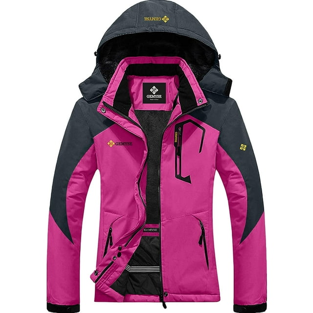 Women's Mountain Waterproof Ski Snow Jacket Winter Windproof Rain Jacket