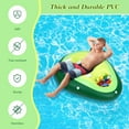 thumbnail image 2 of MoKo Inflatable Pool Float for Adults with Dual Handles, Floating Lounge Chair for Swimming Pool Floaty, Avocado, 2 of 7