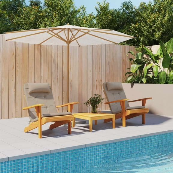 vidaXL Chair Cushion 2 Pcs Adirondack Seat Pad Chair Cushion Oxford Fabric