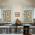 thumbnail image 4 of Kitchen Curtains 36 Inch Short - 3 Panel Set with Colorful Butterfly Floral Pattern, Rod Pocket Window Curtain, 100% Polyester for Butterfly Lovers, Farmhouse, Kitchen, Bedroom, Easy Wash, 4 of 6