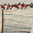 thumbnail image 3 of GROWTH TANK Artificial Floral Swag Wedding Arch Flowers for Arch Garden Background Red, 3 of 5