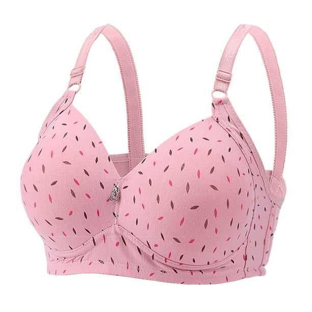 Ketyyh-chn99 Wireless Bra 2024 Underwear Sports Bras Pack for Women Lady  Plus Size Bra Adjustable Underwear Pink,50 