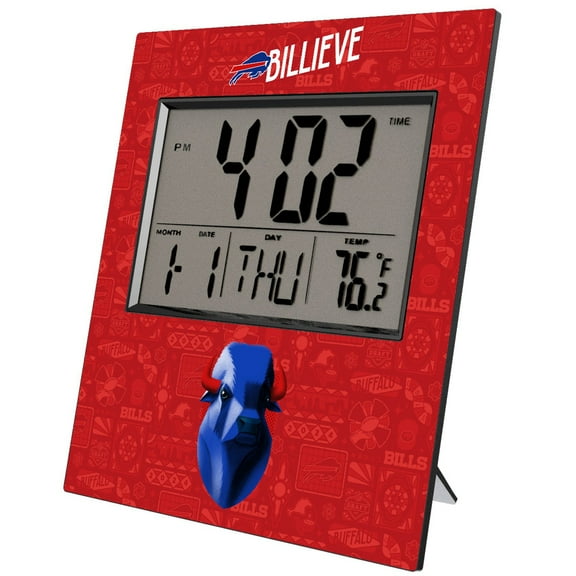 Buffalo Bills 2024 Illustrated Limited Edition Digital Desk/Wall Clock
