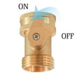 thumbnail image 6 of Solid Brass Garden Hose Shut Off Ball Valve 3/4" GHT Water Pipe Faucet Connector, 6 of 8
