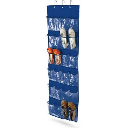 Honey Oak Organizer - Honey Can Do 12-Pair Over-the-Door Shoe Organizer, Navy
