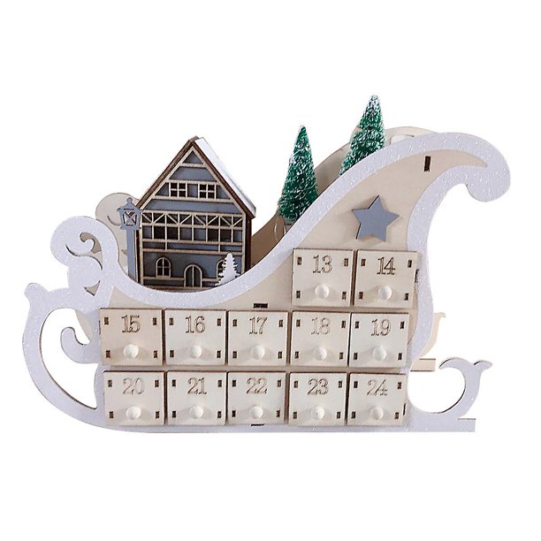Calendario de Adviento de Navidad Calendario Rellenable Vacío Dulces Juguetes en Miniatura
