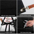 thumbnail image 4 of Kitchen Apron, Work Apron, Barbecue Apron, for Barbecue, Restaurant, Garden, Barbecue, Cafe, 4 of 4