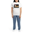 thumbnail image 4 of CafePress - Christmas Orange Tabby Cat Pajamas - Women's Short Sleeve Print T-Shirt and Pants Light Cotton Pajama Set, 4 of 7