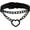 Black, variant on Goth Heart Chain Choker Necklace, PU Leather Choker, Gothic Punk Grunge Emo Necklace, Halloween Christmas Jewelry Gift for Women, Men