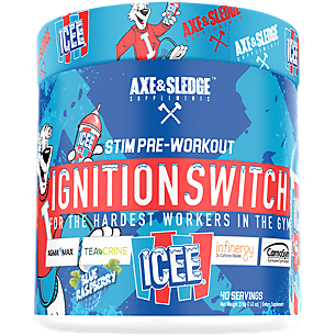 IGNITION SWITCH Stim PreWorkout  ICEE Blue Raspberry (7.41 Oz. / 40 Servings)