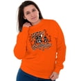 thumbnail image 4 of Happy Halloween Ville Haunted Houses Women Crewneck Sweatshirt Brisco Brands X, 4 of 6