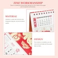 thumbnail image 3 of Shisuyan Calendrier à Décoller Calendrier Mural Mensuel Chinois Rouge 1ensemble, 3 of 8