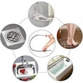 thumbnail image 6 of Drain Snake, Drain Clog Remover - Gutter Cleaning Tools Drain Cleaner for Toilet Sewer Shower Kitchen Bathroom Tub Clogged Drains Opener Cleaning Tool, Flexible Grabber Claw Pick Up Reacher, 6 of 8