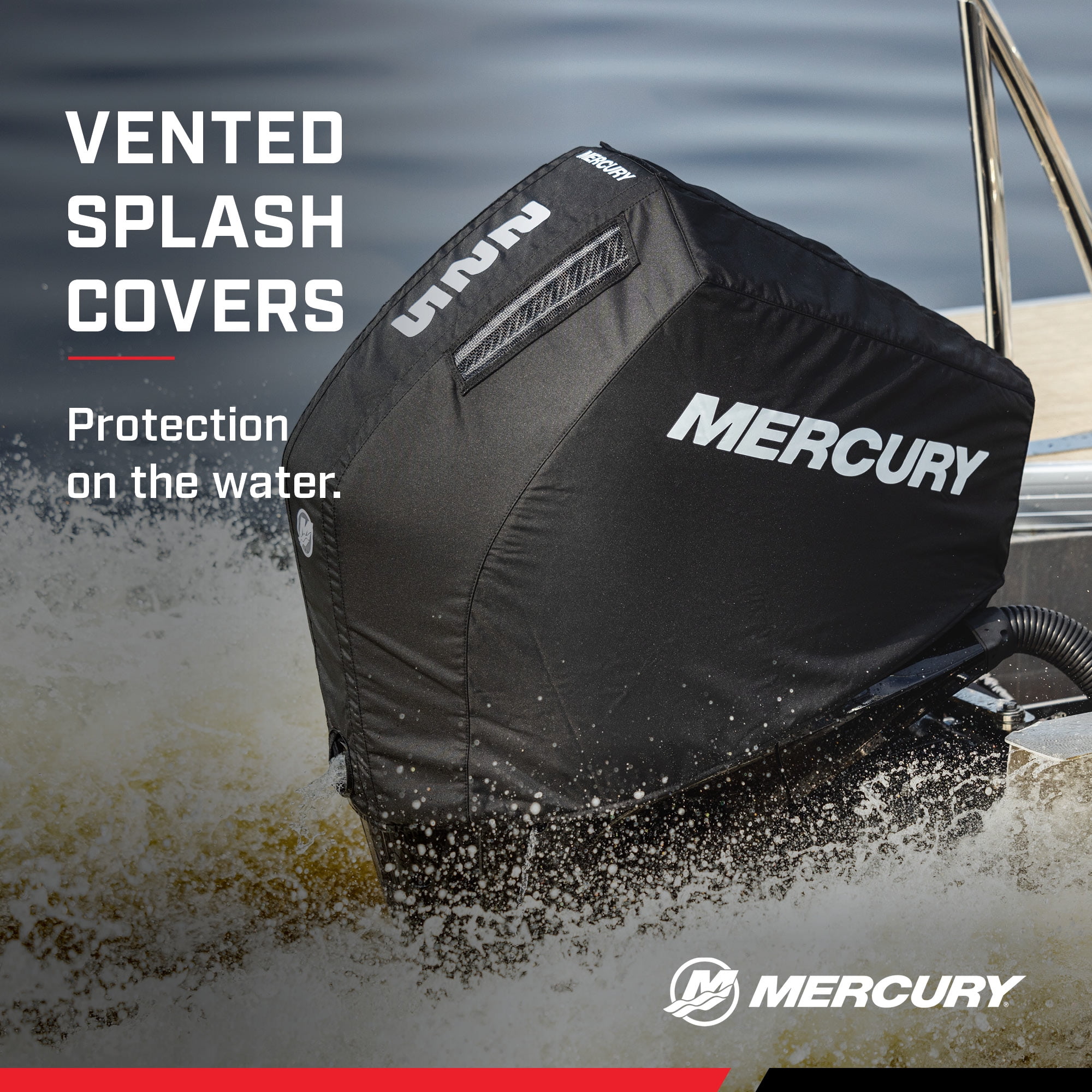 Mercury 8M0228532 3.4L V6 175hp Pro XS Outboard Vented Splash Cover