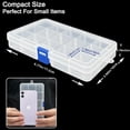 thumbnail image 2 of Plastic Organizer Container Storage Box Adjustable Divider Removable Grid Compartment for Jewelry Beads Earring Tool Fishing Hook Small Accessories( grids X ), 2 of 8