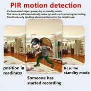 Wireless WiFi Security Camera Home Indoor Outdoor Camera House Cam 1080P Car Camaras Smart Home Camera Baby for Hous Home Office Outdoor Camera Mobile APP Remote Security Camera Nanny WiFi Camera