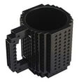 thumbnail image 4 of Creative Build-on Brick Drinking Mug - BPA-free Plastic Cup, Holds 12 Ounces Coffee, Tea, Juice (Black) by SciencePurchase, 4 of 5