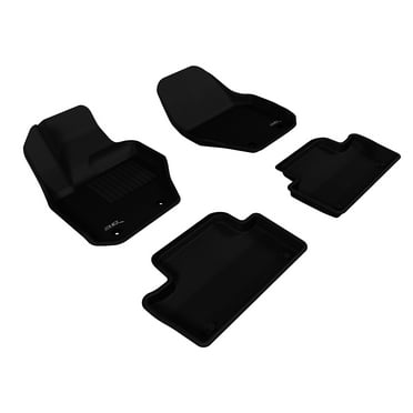 3D MAXpider - L1VV01501509 All-Weather Floor Mats for Volvo XC60 2010-2017 Custom Fit Car Floor Liners, Kagu Series (1st & 2nd Row, Black)