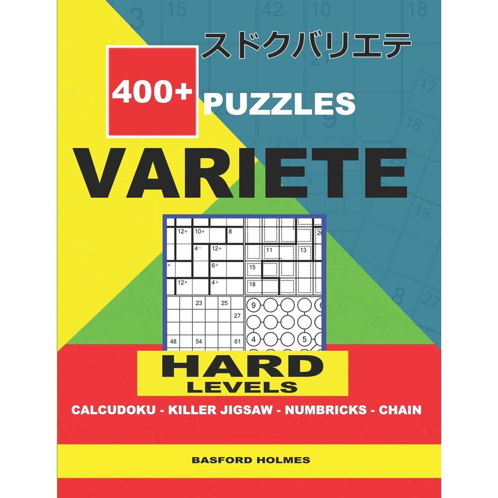 Variete Classic Sudoku 400 Puzzles VARIETE Hard Levels Calcudoku 