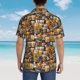 thumbnail image 4 of Fotbe Vintage Bottles Camisa Hawaiana para Hombre Unisex – Camisa Casual de Verano con Botones de Manga Corta de Algodón y Lino,X-Large, 4 of 7