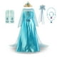 thumbnail image 3 of Vestido de princesa Elsa de la reina de las nieves para niñas, disfraz de Frozen para carnaval, fiesta de cumpleaños y graduación, 2024, 3 of 5