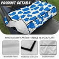 thumbnail image 6 of Whosucclay Blue Cow Print Golf Cart Seat Blanket, Anti-Scratch 4 Storage Pockets Golf Cart Seat Protector for More 2 Person Seats Wear-Resistant Cover, 52.36"x 32.28", 6 of 7