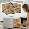 thumbnail image 3 of FOR U DESIGNS Boho Mandala Flower Pattern Microwave Oven Dust Cover Stain Resistant Lid for Air Fryer Toaster Oven Dust-Proof Kitchen Appliance Covers, 20.9 x 15.7 x 12.4 inches-L, 3 of 8